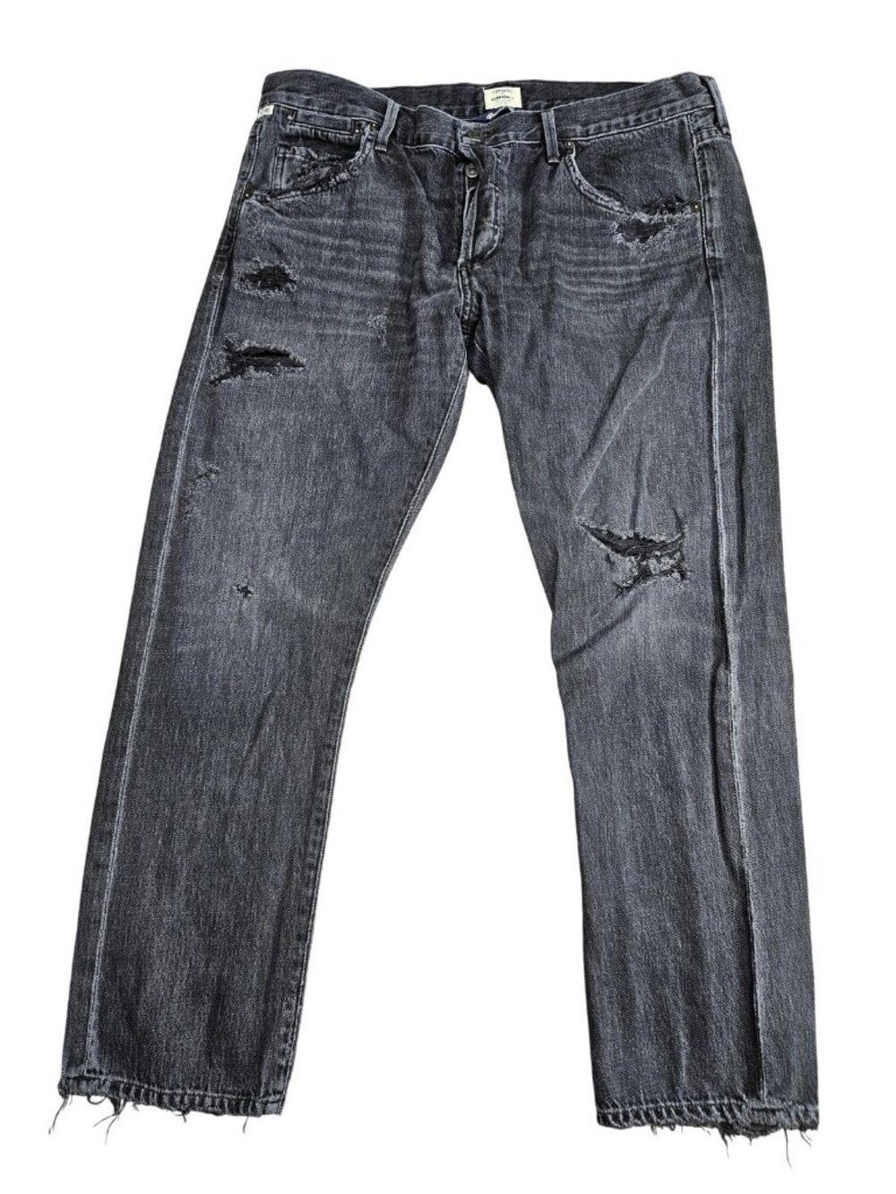 Citizens Of Humanity Emerson Slim Boyfriend Jeans Womens 30 Gray Premium Vintage